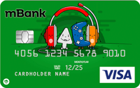Karta dla graczy (zielona) mBank