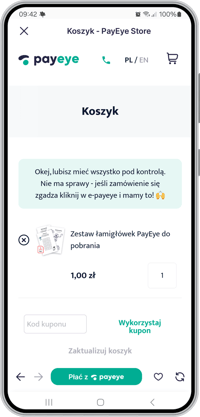 Płatność mobilna przez PayEye