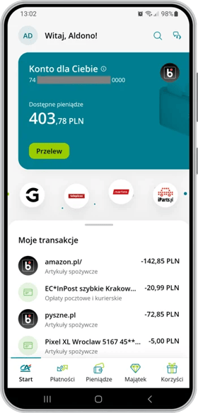 Bankowość mobilna CA24 Mobile w Credit Agricole