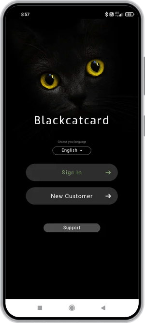 Blackcatcard, otwarcie konta