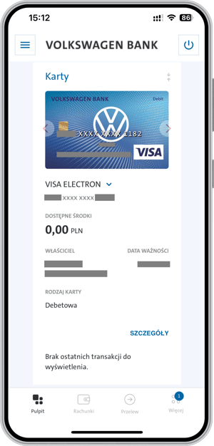Aplikacja mobilna VW Banku