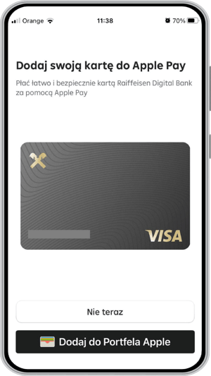 Zakładanie Konta osobistego w Raiffeisen Digital Banku podpięcie karty do Apple Pay