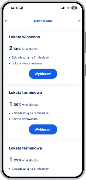Lokaty Erste w aplikacji Erste