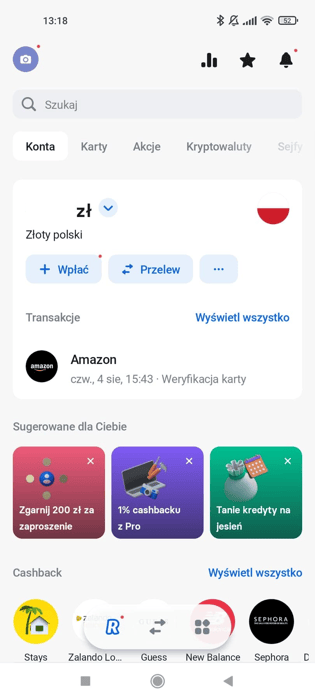 Aplikacja Revolut