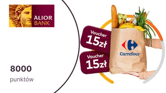 8000 punktów w programie Mastercard Bezcenne Chwile za płatności w Carrefourze kartą Alior Banku