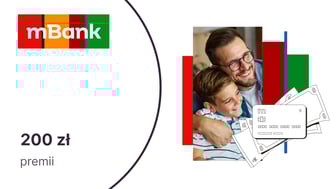 200 zł za otwarcie dziecku poniżej 13 lat eKonta Junior w mBanku