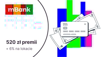 520 zł dla osób w wieku 18-24 lata za eKonto możliwości + 6% na lokacie w mBanku