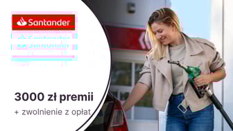Do 3000 zł premii w promocji Konta Firmowego Online dla JDG w Santanderze
