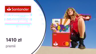 HIT! Do 1410 zł premii za konto w Santander Bank Polska