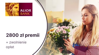 2800 zł premii z rachunkiem firmowym i kartą debetową Mastercard z Plusem od Alior Banku