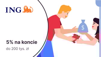 5% na Otwartym Koncie Oszczędnościowym Bonus w ING Banku Śląskim