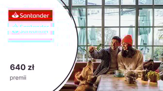 540 zł moneyback + dodatkowe 100 zł z kartą kredytową Visa Bonus Santander Bank Polska