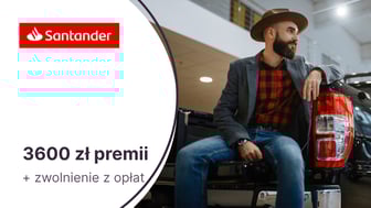 Do 3600 zł premii w promocji Konta Firmowego Online dla JDG w Santanderze