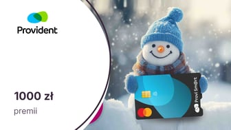 1000 zł premii z kartą kredytową ProviSm@rt od Providenta