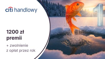1200 zł w gotówce za kartę kredytową Citi Simplicity i zwolnienie z opłat przez rok w Citi Handlowym