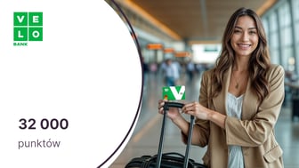 32 000 punktów (400 zł) w Bezcennych Chwilach dla zaproszonych klientów VeloBanku