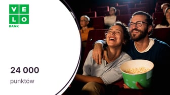 24 000 punktów (300 zł) w VeloChwilach za płatności kartą VeloBanku. Tylko dla zaproszonych
