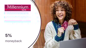 5% moneyback z kartą kredytową Impresja Banku Millennium