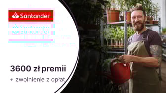 Do 3600 zł premii w promocji Konta Firmowego Online w Santander Bank Polska