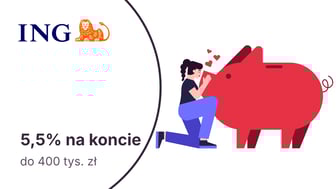 5,5% na Otwartym Koncie Oszczędnościowym dla nowych klientów ING Banku Śląskiego