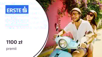 1100 zł + 4,5% w skali roku na 3-miesięcznej lokacie z kontem osobistym w Erste Bank Polska (d. Santander Bank Polska)