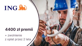 4400 zł premii + zwolnienie z opłat przez 2 lata dla JDG z Kontem Direct dla Firmy w ING Banku Śląskim