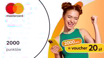 2000 punktów (25 zł) w Bezcennych Chwilach dla posiadaczy kart płatniczych Mastercard