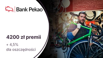 Nawet 4200 zł premii dla prowadzących JDG za Konto Biznes z Żubrem w Banku Pekao SA + 4,5% dla oszczędności