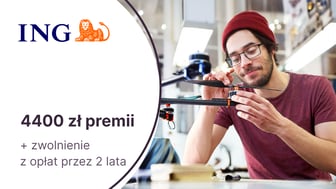 4400 zł premii + zwolnienie z opłat przez 2 lata dla JDG z Kontem Direct dla Firmy w ING Banku Śląskim