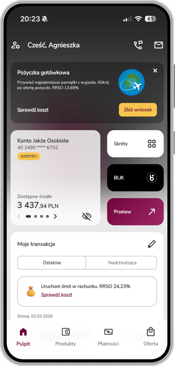 Aplikacja Alior Mobile