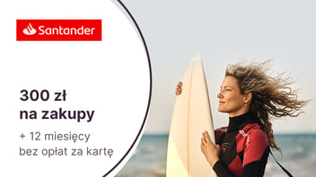300 zł w formie vouchera za kartę kredytową Santander Bank Polska