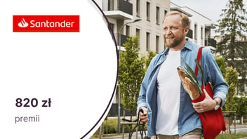 Aż 820 zł łatwej premii za nowe "Konto Santander" w Santander Bank Polska!