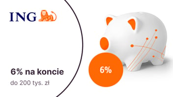 6% na Otwartym Koncie Oszczędnościowym dla nowych klientów ING Banku Śląskiego