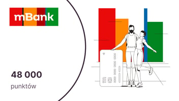 Nawet 48 000 punktów (600 zł) w programie Bezcenne Chwile z kartą kredytową z oferty mBanku