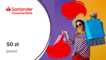 50 zł premii dla zaproszonych posiadaczy kart kredytowych Santander Consumer Banku