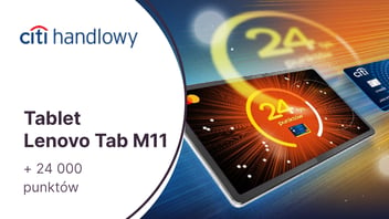 Tablet Lenovo Tab M11 +24 000 punktów (300 zł) w Bezcennych Chwilach za kartę kredytową Citi Simplicity w Citibanku