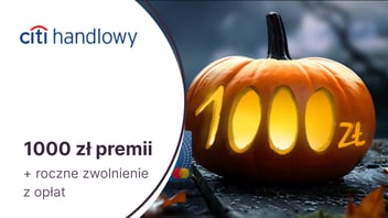 1000 zł premii za kartę kredytową Citi Simplicity w Citi Handlowym + zwolnienie z opłat przez rok