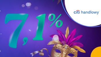 Konto Oszczędnościowe na 7,1% do 80 000 zł w Citi Handlowym