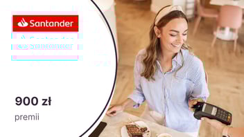 Do 900 zł premii z kartą kredytową Visa Bonus Santander Bank Polska