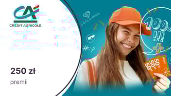 250 zł premii za Konto dla Ciebie Junior (dla dzieci 7-12 l.) lub GO! (13-17 l.) w Credit Agricole
