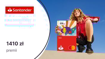 HIT! Do 1410 zł premii za konto w Santander Bank Polska