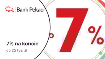 Do 7% na Koncie Oszczędnościowym w Banku Pekao