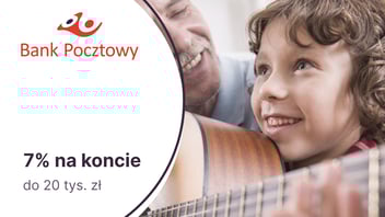 7% do 20 tys. zł na Koncie Oszczędnościowym w Banku Pocztowym