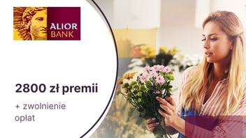 2800 zł premii z rachunkiem firmowym i kartą debetową Mastercard z Plusem od Alior Banku