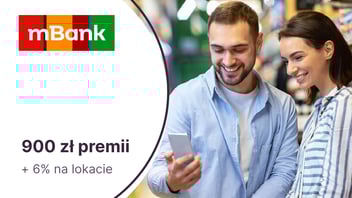 Nawet 800 zł za eKonto do usług + 100 zł za konto dla dziecka lub nastolatka + 6% na lokacie w mBanku