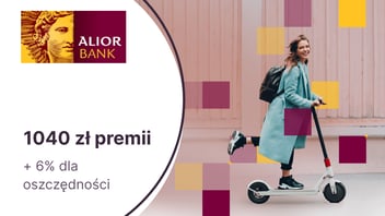 Do 1040 zł premii + 6% dla oszczędności za Konto Jakże Osobiste w Alior Banku