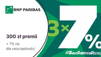 7% moneyback (max 300 zł) i 7% dla oszczędności na dwa sposoby dla nowych klientów BNP Paribas