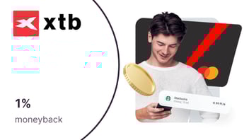 Nawet 100 zł moneyback miesięcznie z kartą wielowalutową do rachunku inwestycyjnego XTB