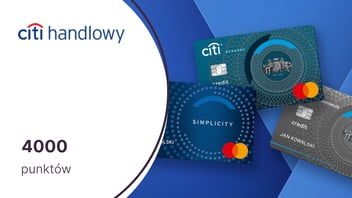 4000 punktów (50 zł) w Bezcennych Chwilach z kartą kredytową Citi Simplicity Citibanku