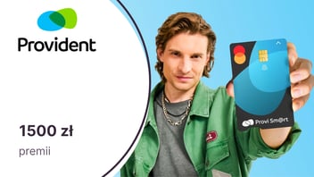 Nawet 1500 zł premii z kartą kredytową ProviSm@rt od Providenta